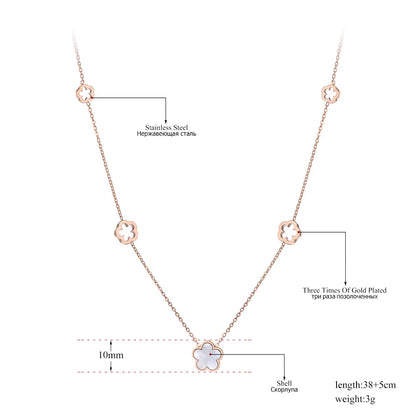 Trendy Stainless Steel White Shell Plum Flower Bohemia Party Earrings For Women Original Design Jewelry kolczyki