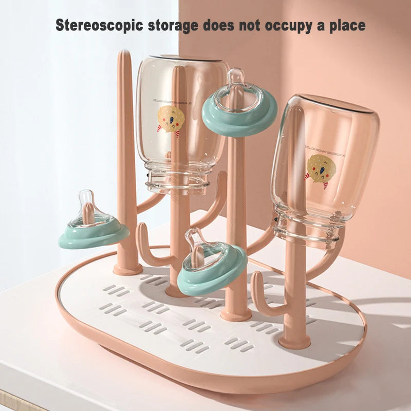 Baby Bottle Drying Rack Dryer Baby Bottle Drain Drying Racks Baby Milk Bottles Cleaning Dryer Drainer Storage