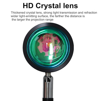 Smart Bluetooth Night Light Rainbow Sunset Projector Lamp for Home Coffe shop Background Wall Decoration Atmosphere Table Lamp