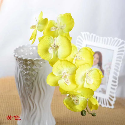3D Artificial Butterfly Orchid Flowers Fake Moth flor Orchid Flower for Home Wedding DIY Decoration Real Touch Home Decorations