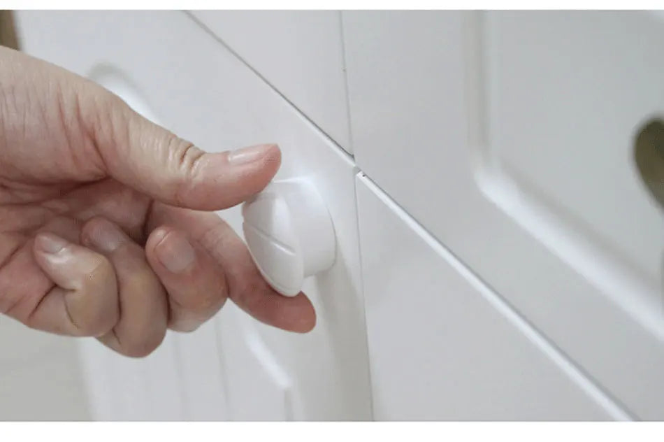 HONTUSEC Kids Security Baby Lock Magnetic Child Lock Cabinet Drawer Door Lock Children Protection Lock No Drilling Baby Lock