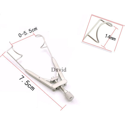 Microscopic Medical Ophthalmic Instruments Titanium Eyelid Stretcher Medical Surgery Eyelid Open Stretcher Seal