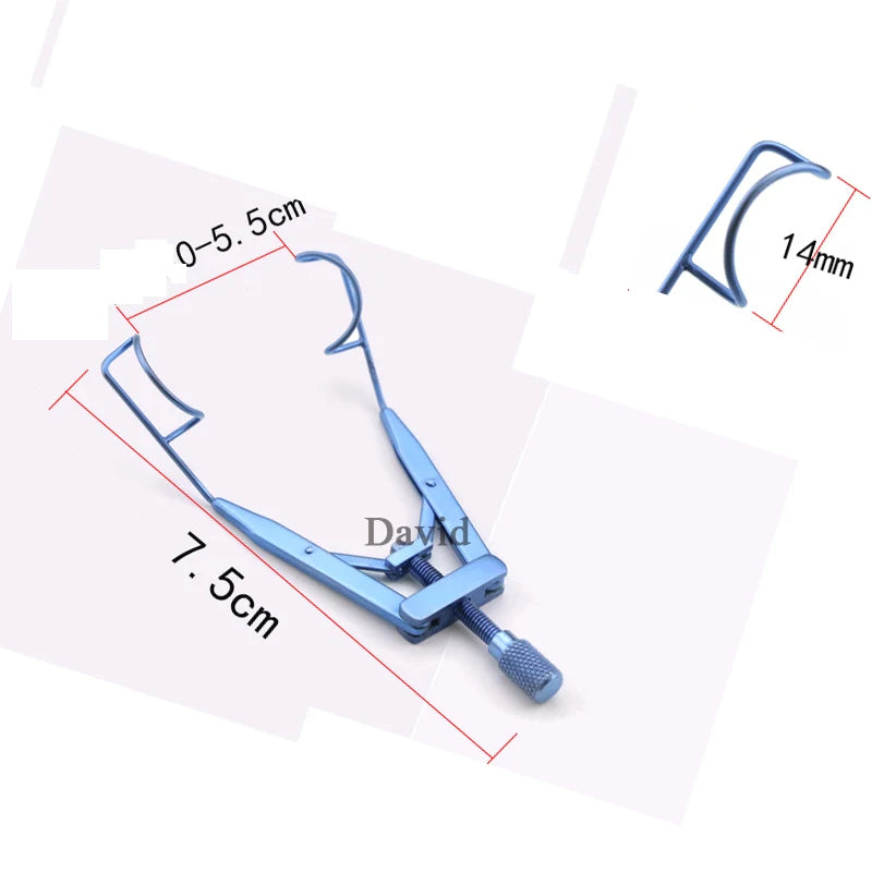 Microscopic Medical Ophthalmic Instruments Titanium Eyelid Stretcher Medical Surgery Eyelid Open Stretcher Seal