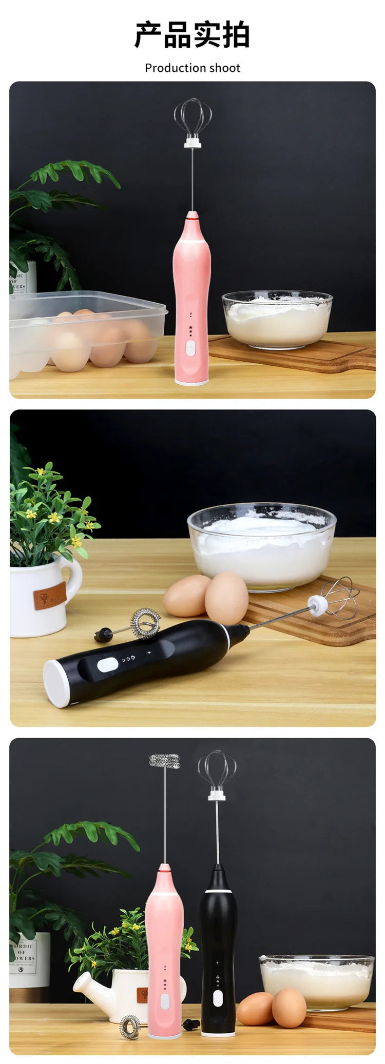 New hand-held electric egg beater milk beater automatic coffee blender milk bubbler electric blender whisk  kitchen tools