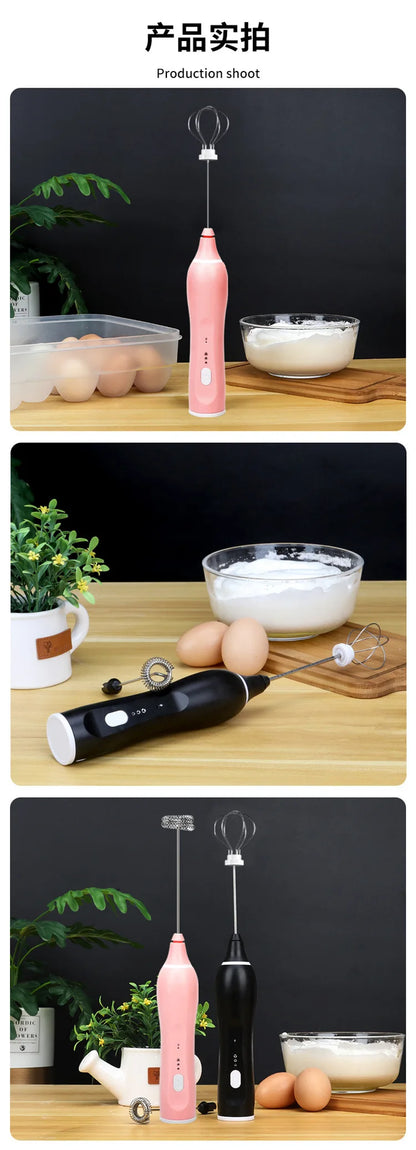 New hand-held electric egg beater milk beater automatic coffee blender milk bubbler electric blender whisk  kitchen tools