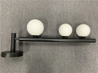 Modern ball wall lamp Decorative luxury wall light for Corridor TV Background Golden Black Mirror Vanity G9 bedside reading lamp