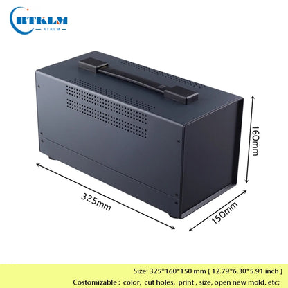 Electronics housing for amplifier diy instrument case Iron project box iron pcb junction box metal box 325*160*150mm