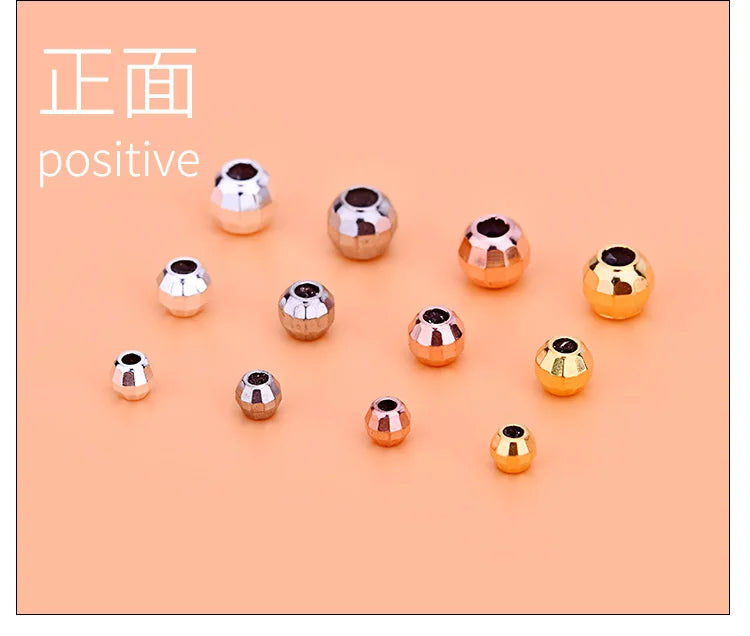 5pcsracelet DIY loose beads Thai silver laser beads silica gel beads 925 silver accessories accessories accessories accessories