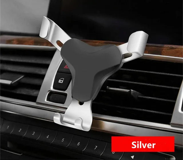 Gravity Car Holder For Phone Air Vent Clip Mount Mobile Cell Stand Smartphone GPS Support For iPhone Xiaomi In Car No Magnetic