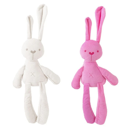 Stuffed Animals Bunny Soft Snuggle Bunny Baby Sleep Cotton Rabbit Toys Childs First Bunny Doll Natural Cotton Pink White