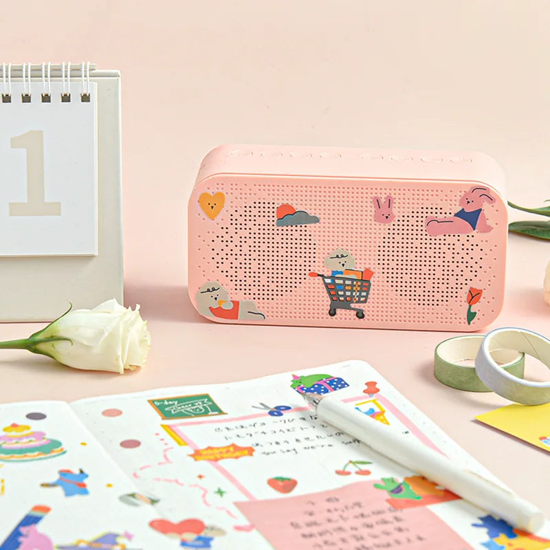 Mohamm 1Pc Animal Friends Series Stickers Decoration Scrapbooking Paper Creative Stationary School Supplies