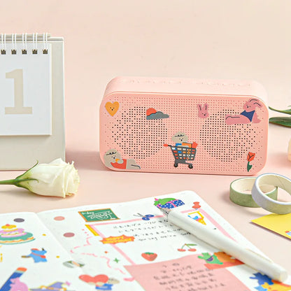 Mohamm 1Pc Animal Friends Series Stickers Decoration Scrapbooking Paper Creative Stationary School Supplies