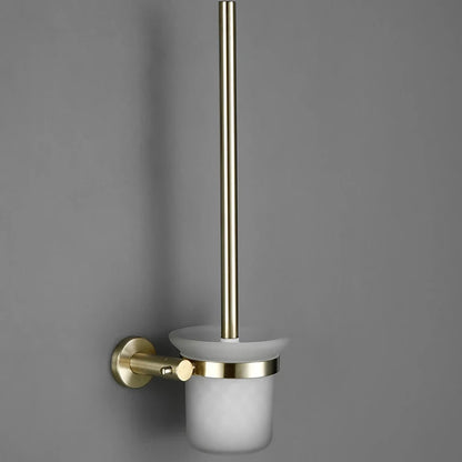 Black Stainless Steel Square Wall-mounted Bathroom Accessories Toilet Brush