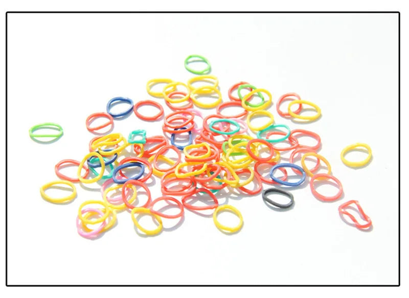 100pcs Pet Dog Grooming Rubber Band Pet Accessories Colorful Pet Supplies Elastic Pet Hair Product Hairpin Hair Accessory