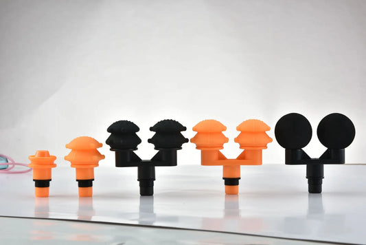 Muscle relaxer head vibrates to relax gun head massage gun fitting head