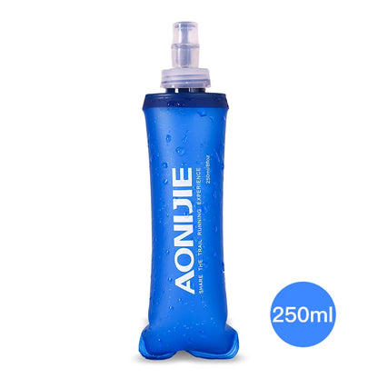 AONIJIE Soft Flask Water Bottle Folding Collapsible Water Bags TPU Free For Running Hydration Pack Waist Bags SD09/10 250/500ml