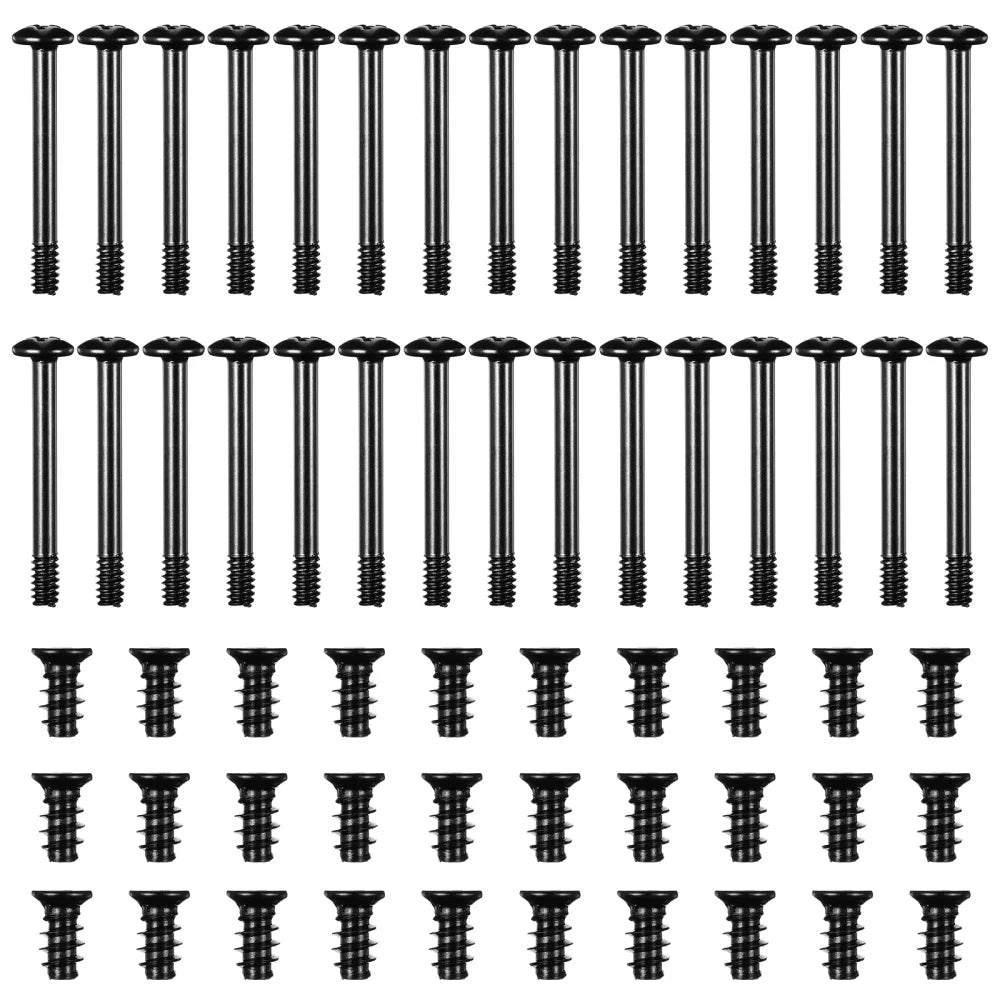 60pcs Computer Case Cooling Fan Screws Computer Fan Mount Long Short Screws