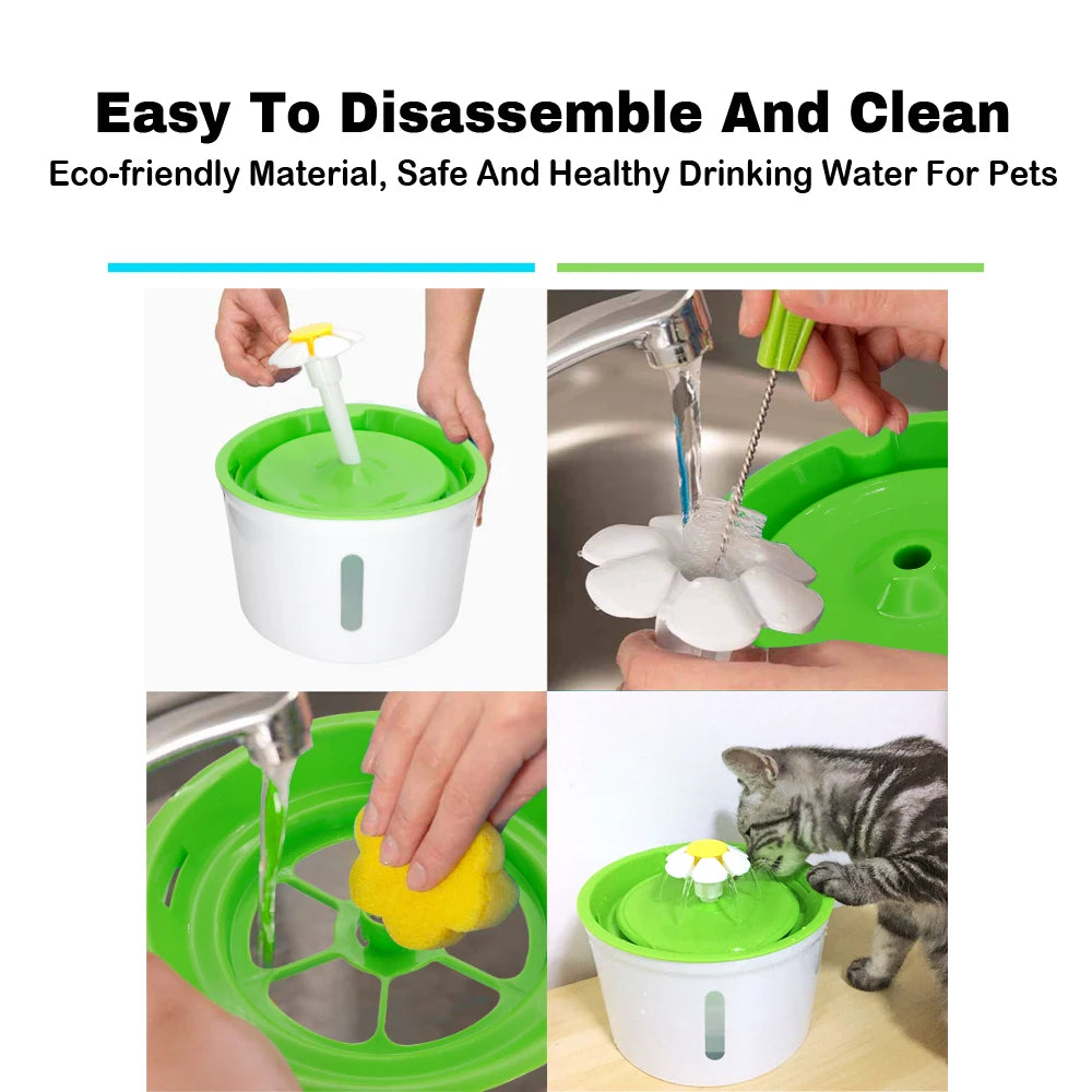 1.6L Automatic Cat Dog Water Fountain Electric Pet Drinking Feeder Bowl USB Mute Dog Cat Water Dispenser Pets Cat Drinker Feeder