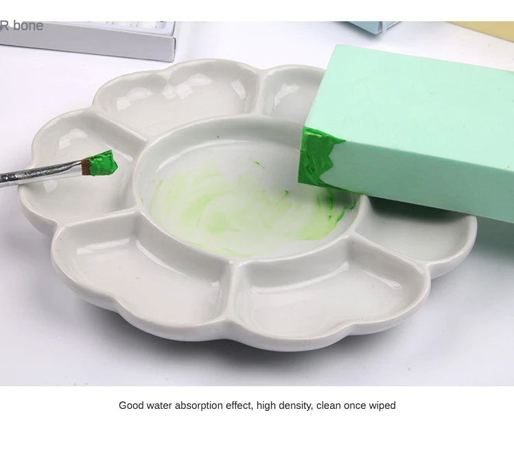 3 pcs Art supplies gouache watercolor sponge absorbent sponge brush Strong water absorption pigment sponge Mixed color send