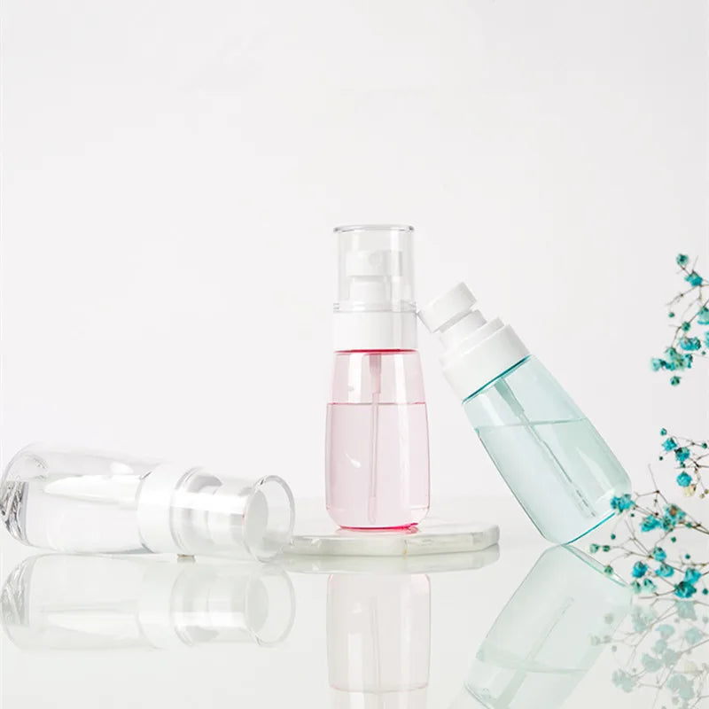 30ml 60ml 100ml UPG Fine Mist Spray Bottle Plastic Bottl Lotion Pump Travel Perfume Water Bottles Refill