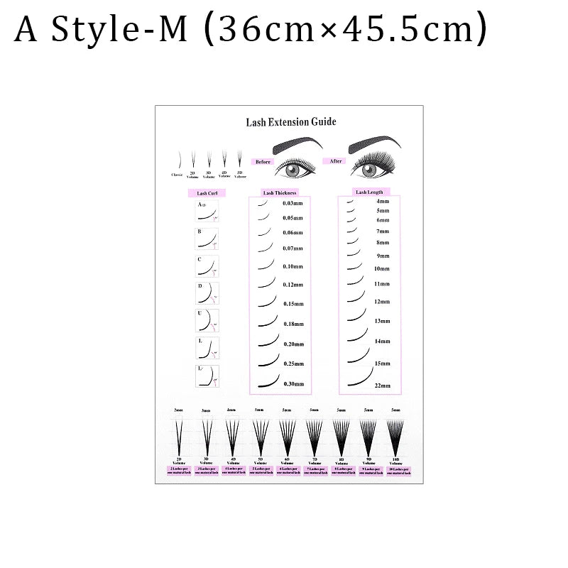 Lash Extensions Guide Poster Prints Makeup Wall Art Picture Decor Eyelash Business Form Art Canvas Beauty Salon Room Decoration