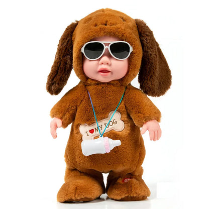 Electronic Reborn Baby Doll Toys Talk Walk Robot Doll 120 Songs Stuffed Lifelike Toddler Baby For Kids Accompany Birthday Gifts