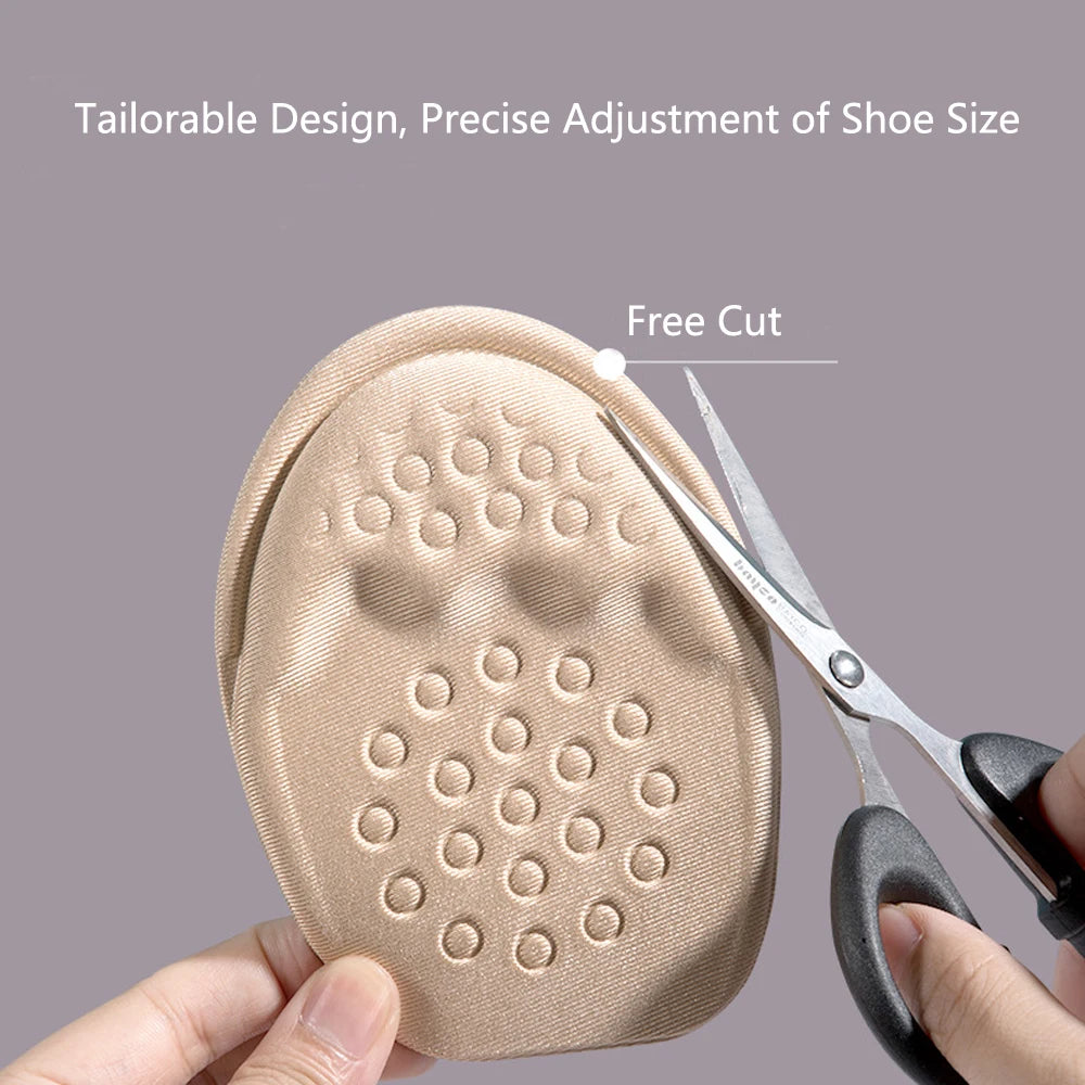Half Insoles for Shoes Non-slip Sole Toe Plug Cushion High-density Foam Forefoot Pads Man Women Inserts for Shoes Size Reducer