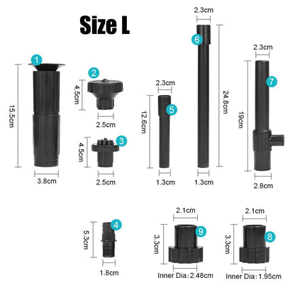 Water Pump Fountain Head For Aquarium Landscaping, Wave and Oxygen Increase, Pool Fountain, Rockery Landscape Fountain Head