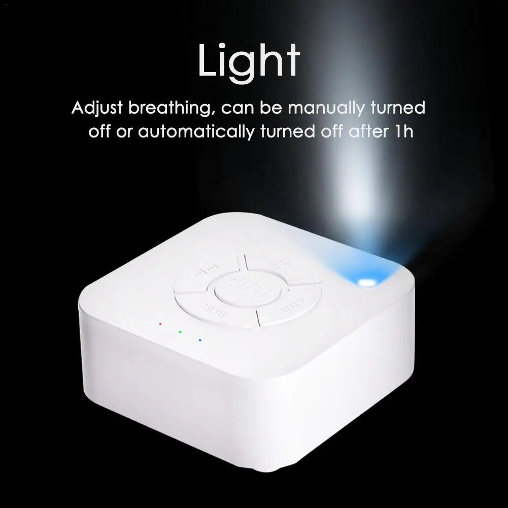White Noise Machine USB Rechargeable Timed Shutdown Sleep Sound Machine For Sleeping Relaxation for Baby Adult Office Travel