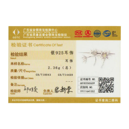 BAMOER Authentic 925 Sterling Silver Blooming Dandelion Love Flower Clear Cubic Zircon Jewelry Sets Women Silver Jewelry ZHS088