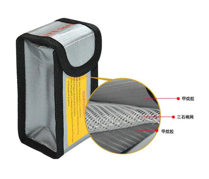 High Quality Fireproof & Waterproof Explosion-proof RC LiPo Battery Safety Bag Safe Guard Charge Sack 90*64*50MM