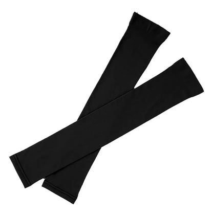 1 Pair Mens Sports Stockings Thigh High Full Leg Sleeve Footless Knee Brace Thigh and Calf Support Socks Running Stockings