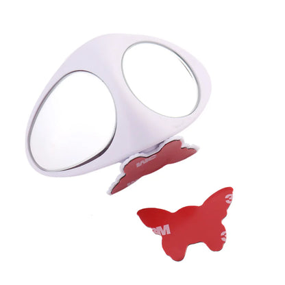 360 Degree Rotatable 2 Side Car Blind Spot Convex Mirror Automibile Exterior Rear View Parking Mirror Safety Accessories
