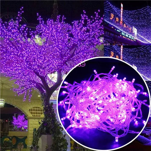 LED String Lights Holiday Lighting 10M 100LEDs AC110V/220V EU Xmas Wedding Party Christmas Decorations Light Fairy Garland Lamps