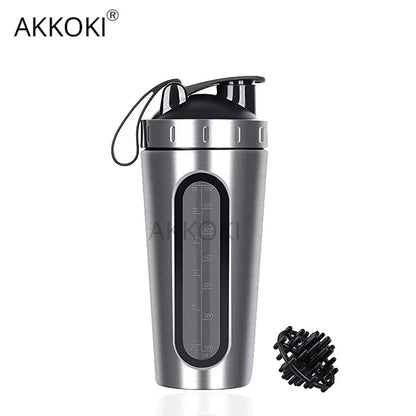28OZ Whey Protein Powder Sports Shaker Bottle For Water Bottle Gym Nutrition Blender Cup Stainless Steel Extreme Sport Space Cup