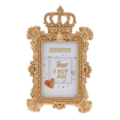 Gold Crown Resin Picture Photo Frame Baroque Luxury Style Home Décor