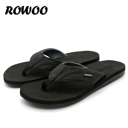 2024 New Arrival Men Flip Flops Summer Fashionable Slippers Non-Slip Sandals PU Leather Soft Footwear Comfortable Wholesale