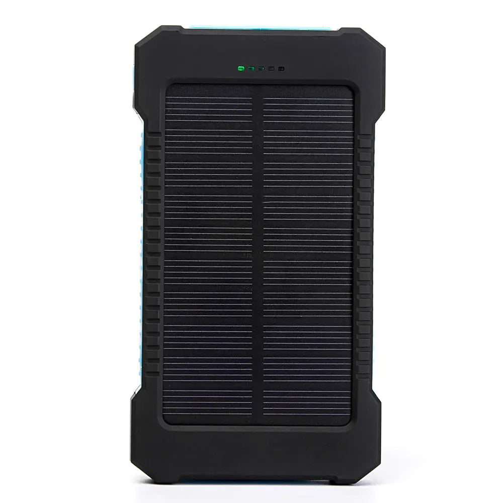 20000mAh Portable External Battery Solar Power Bank Double USB Fast Charging Powerbank Phone Charger For Smart Mobile Phone