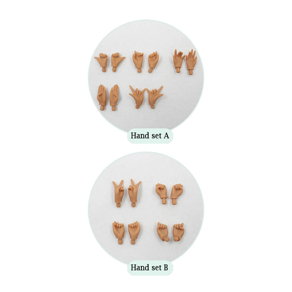 ICY DBS Blyth Hand Set for the Joint body white ,flesh,tan,black,super black skin 1/6 BJD