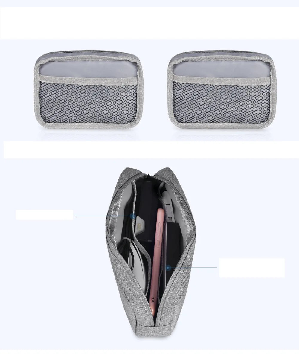 Charging Cable Organiser Hard Drive Bag Electronics Accessories Storage Case for Charger, Adaptors or for Nintendo Switch