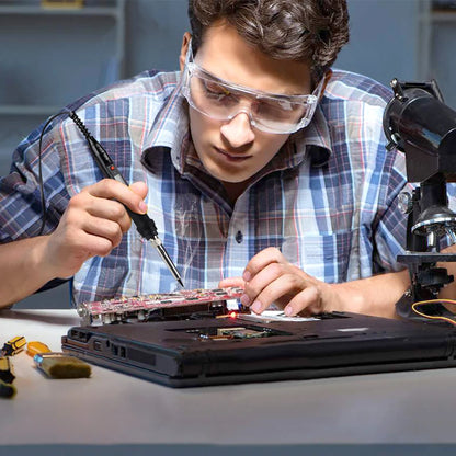 JCD 80W Electric Soldering Iron Adjustable Temperature Replaceable Soldering Iron Head Soldering Iron Pen Welding Kit 908S