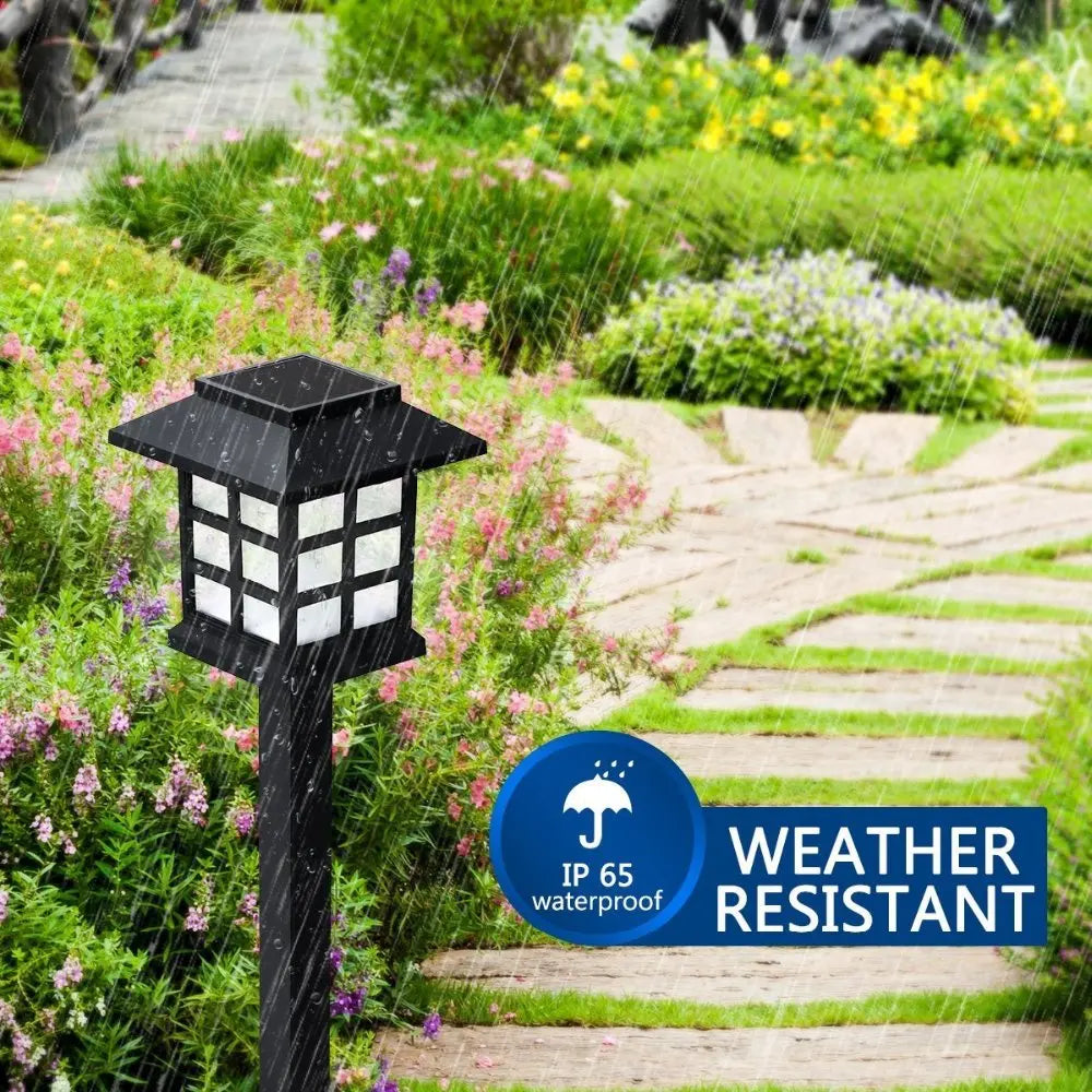 Led Houses Solar Pathway Lights Waterproof Outdoor Solar Lamp for Garden/Landscape/Yard/Patio/Driveway/Walkway Christmas Luz
