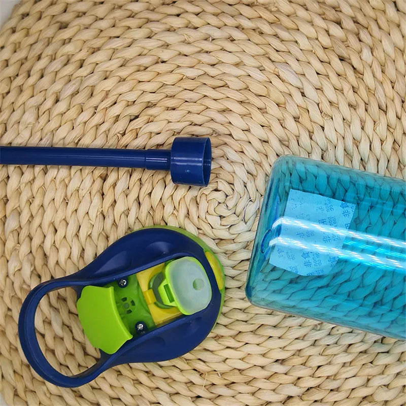 480ml Water Bottle With Straw Kids Girls Portable Travel Bottles Gym Sports Fitness Cup Summer Cold Water Juice Drinking Bottle
