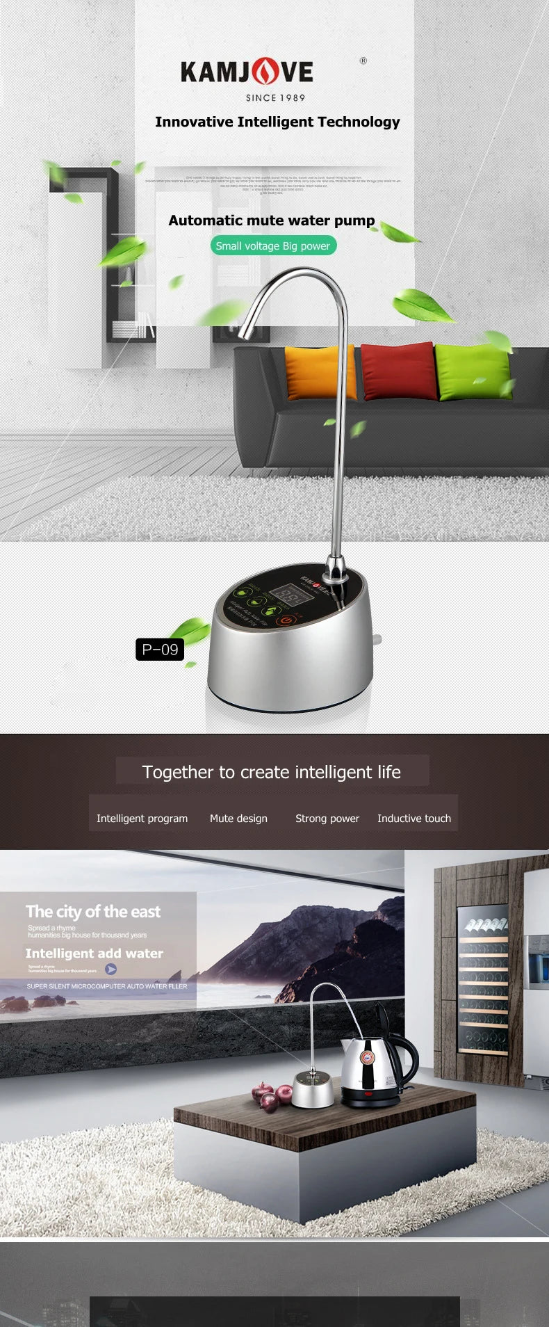 Electric Water Dispenser Drinking Water Pump Desktop Water Dispenser Intelligent Bottled Water Electric Water Press Pump 12V