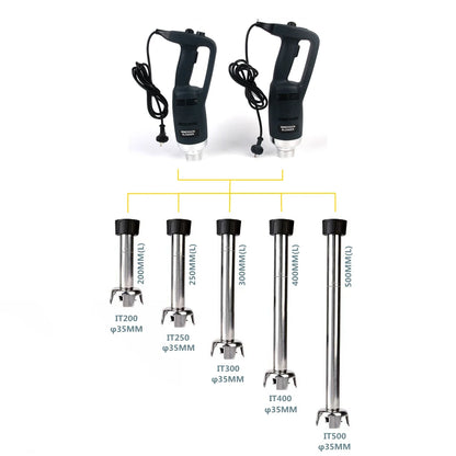 ITOP Commercial Stainless Steel Blender Stick 160mm/200mm/250mm/300mm/400mm/500mm For Handheld Immersion Blender Food Mixers