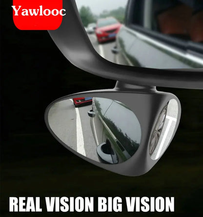 360 Degree Rotatable 2 Side Car Blind Spot Convex Mirror Automibile Exterior Rear View Parking Mirror Safety Accessories