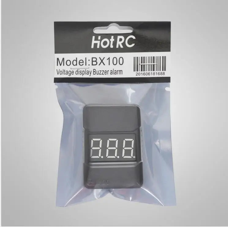 BX100 1-8S Lipo Battery Voltage Tester/ Low Voltage Buzzer Alarm/ Battery Voltage Checker with Dual Speakers