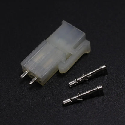 5sets 5557 5569 2P Straight Pin Wire Terminals Electrical Connector 4.2mm 2Pin Plug jack for Car Auto PC ATX