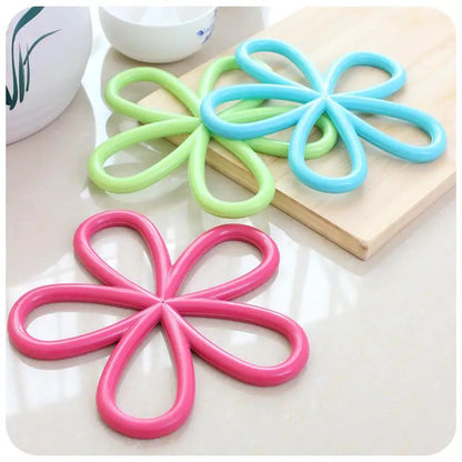 Home kitchen appliances creative Bowl Pad practical small kitchen tools kitchen Cinquefoil style Anti-hot Pot Pad