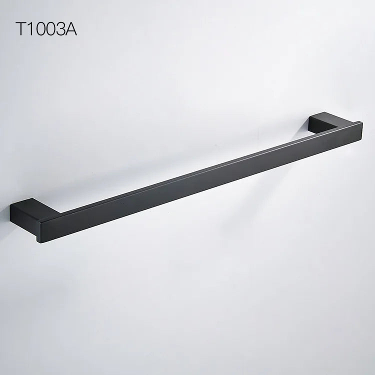 Bathroom Accessories Set Matt Black Finish Wall Toilet Paper Holder Towel Bar Shelf Brush Holders Bath Hardware Set 10 Choice